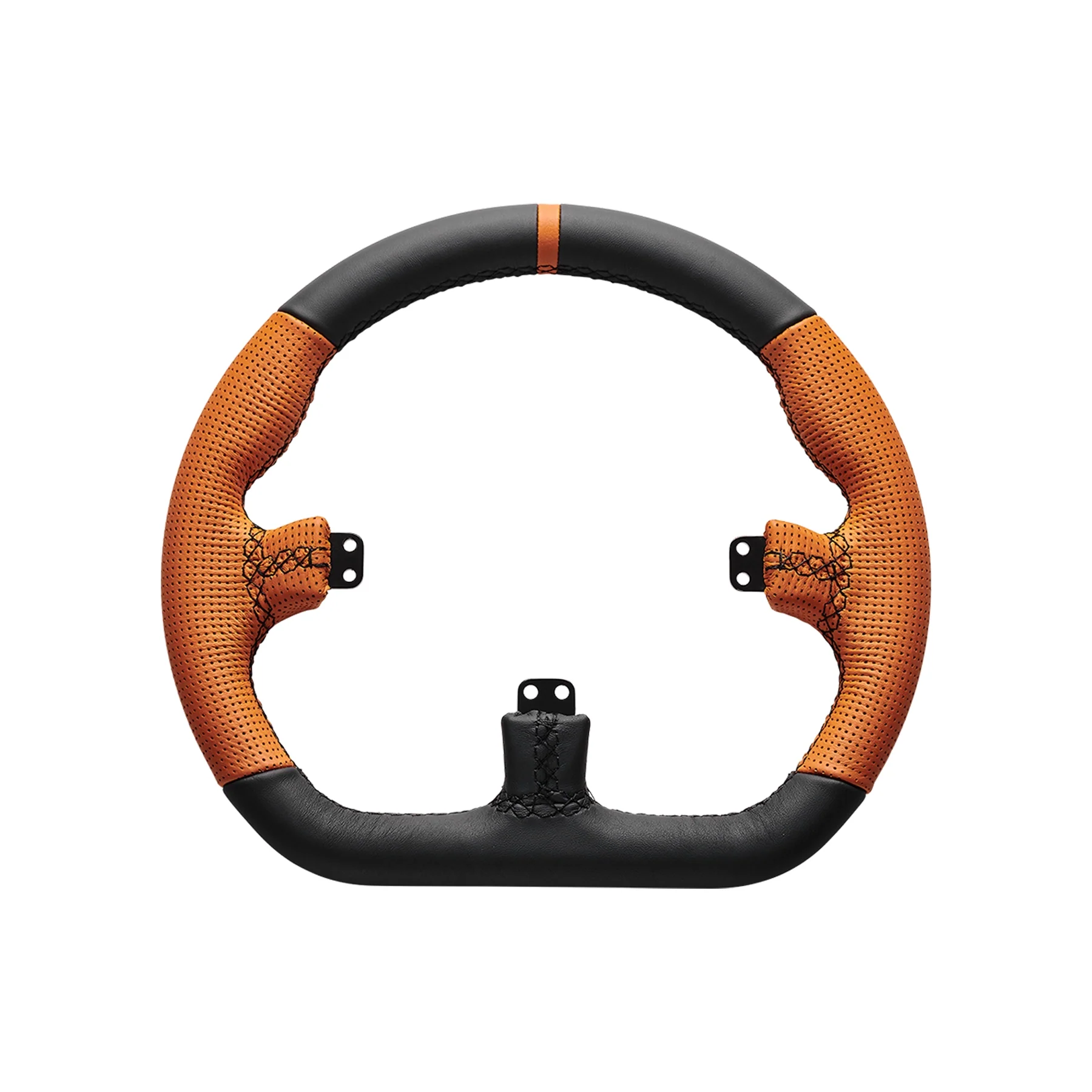 Asetek Closed D Orange Leather Rim
