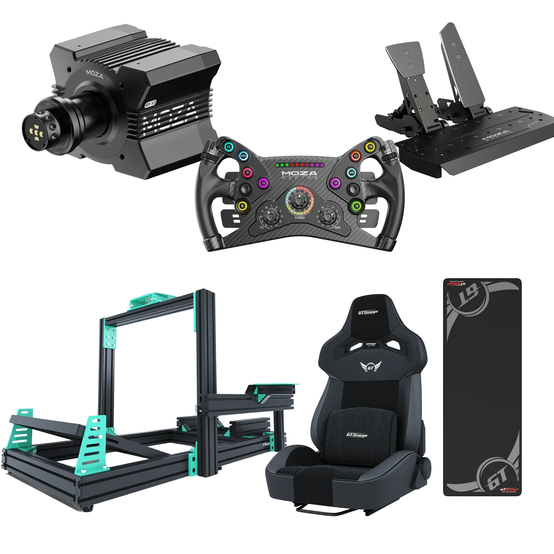 Jimmy Broadbent MOZA R9 PRIME Lite Sim Racing Bundle