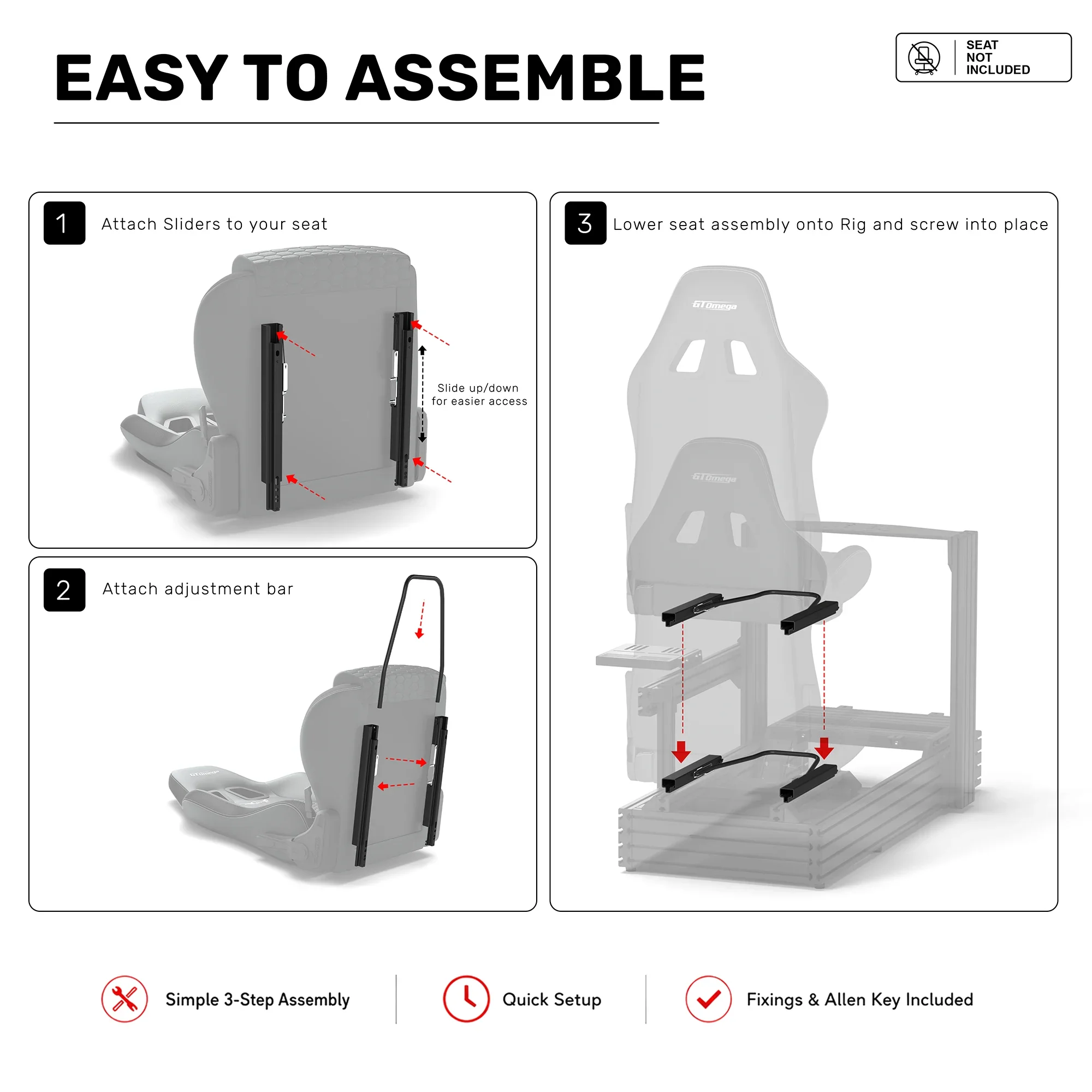 Dual-Locking Seat Slider Kit - Image 4